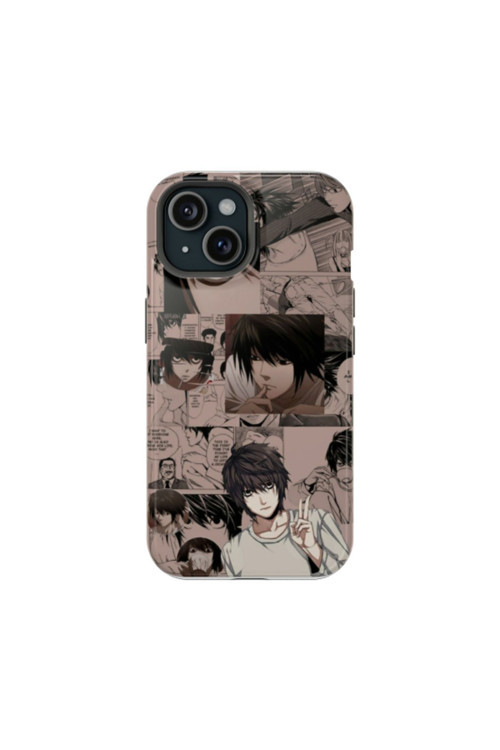 iPhone 15 Uyumlu Silikon Kılıf - Anime Collage 2