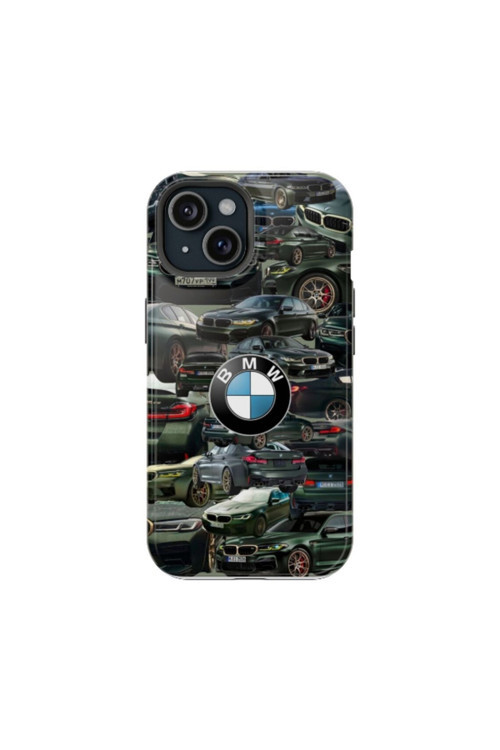 iPhone 15 Uyumlu Silikon Kılıf - BMW KOLAJ