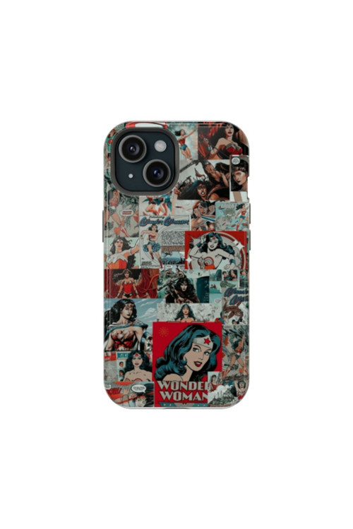 iPhone 8 Uyumlu Silikon Kılıf - Wonder Woman