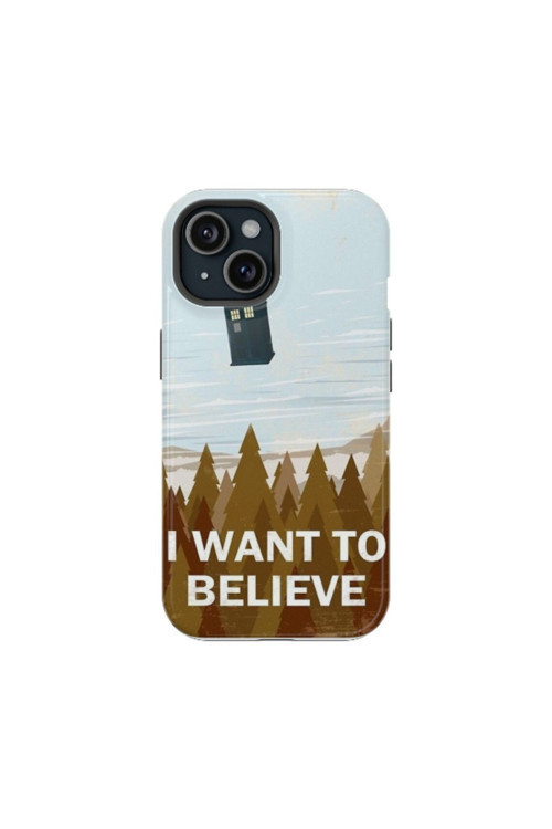 iPhone 8 Plus Uyumlu Silikon Kılıf - I WANT TO BELIEVE