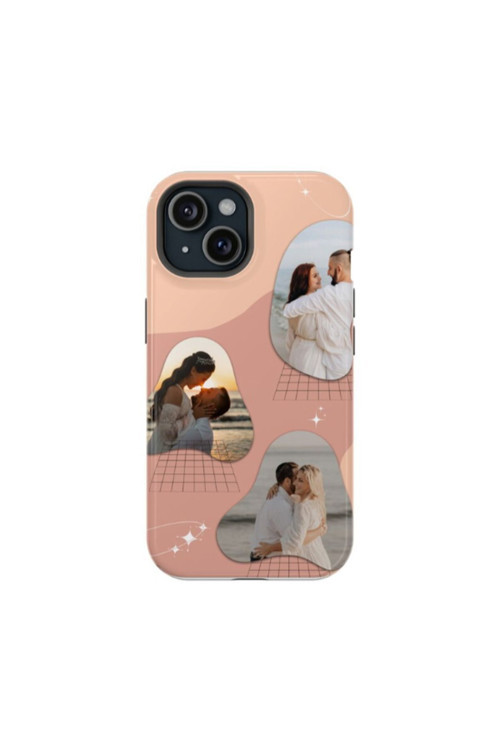 Kişiye Özel iPhone 15 Pro Max Uyumlu Silikon Kılıf - Kolaj 10