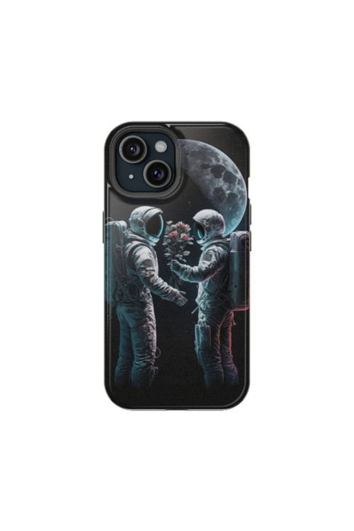 iPhone XR Uyumlu Silikon Kılıf - UZAY AŞKI 2