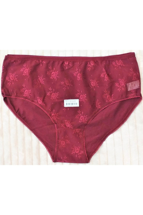 Lez Dantel Bato Külot Bordo Bordo 3XL