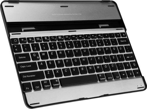 Siyah Bluetooth Aluminum Q Multimedia Kablosuz Tablet Klavyesi Kb650Btuk