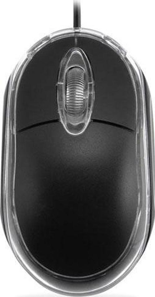 Usb Siyah Işıklı Optik Mouse Km-6809