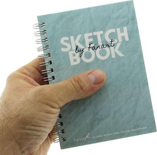 Academy Sketch Book Eskiz Çizim Defteri 120 Gr Spiralli 50 Yaprak A6 Turkuaz