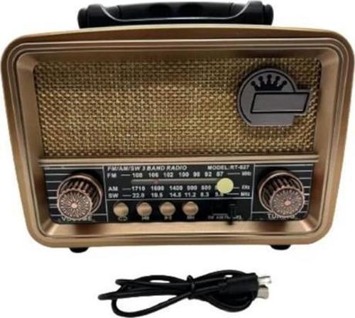 Bluetooth-Usb-Sd-Fm Şarjlı Nostaljik Radyo Rt-827