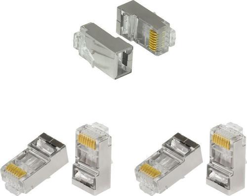 Ftp Cat6 Metal Rj45 Konnektör Network Kablosu (100 Lü Paket) Fnw-4522N