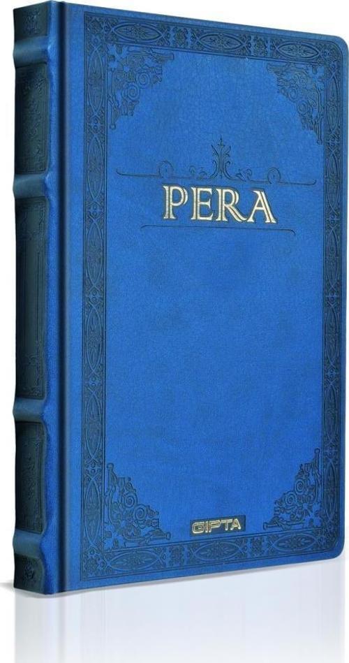 Pera İp Dikişli Deri Kapak Not Defteri 13X21Cm 120 Yaprak Çizgisiz 2068