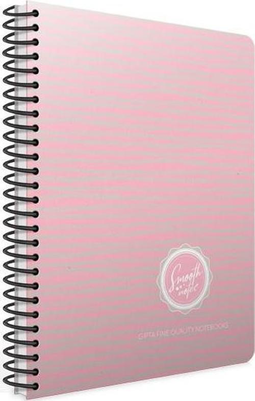 Smooth Spiralli Karton Kapak Defter 19X26Cm 80 Yaprak Çizgili (4 Lü Paket) 3789