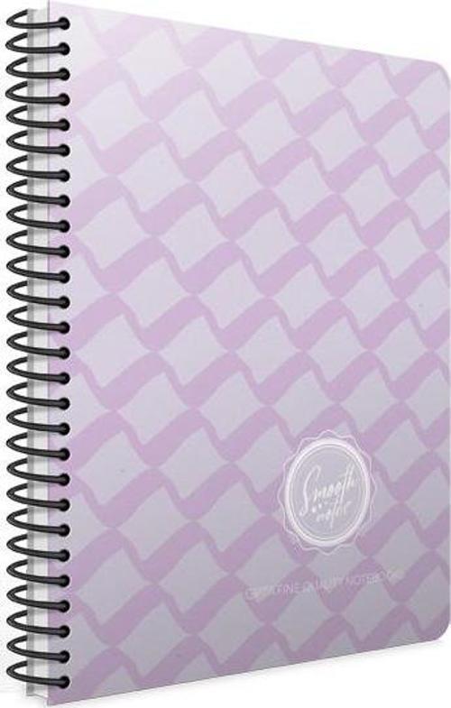 Smooth Spiralli Karton Kapak Defter 19X26Cm 80 Yaprak Kareli (4 Lü Paket) 3790