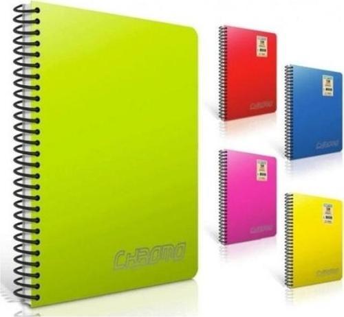 Chromo A5 Spiralli Pp Kapak Defter 60 Yaprak Kareli (4 Lü Paket) 2314