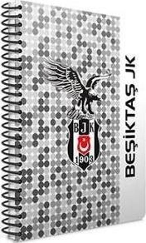 Taraftar-Bjk Spiralli A6 Ofset Pp Kapak Bloknot 80 Yaprak Çizgili 3-8320000-2011