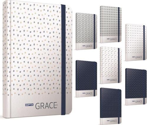 Grace İp Dikişli Sert Kapak Lastikli Not Defteri 19X26Cm 120 Yaprak Çizgili (2 Li Paket) 4379