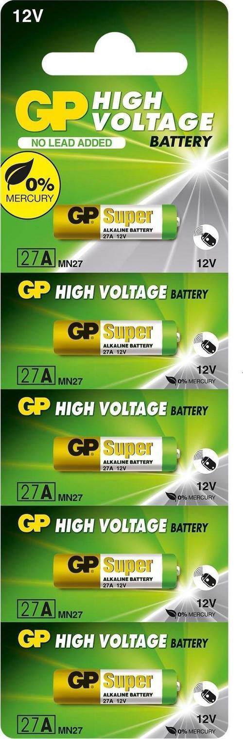 27A 12V Alkalin Spesifik Pil Gp27A-C5 5 Li Paket