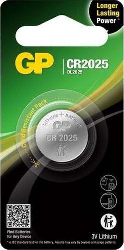 3V Lityum Düğme Pil Cr2025-U1 Tekli Paket