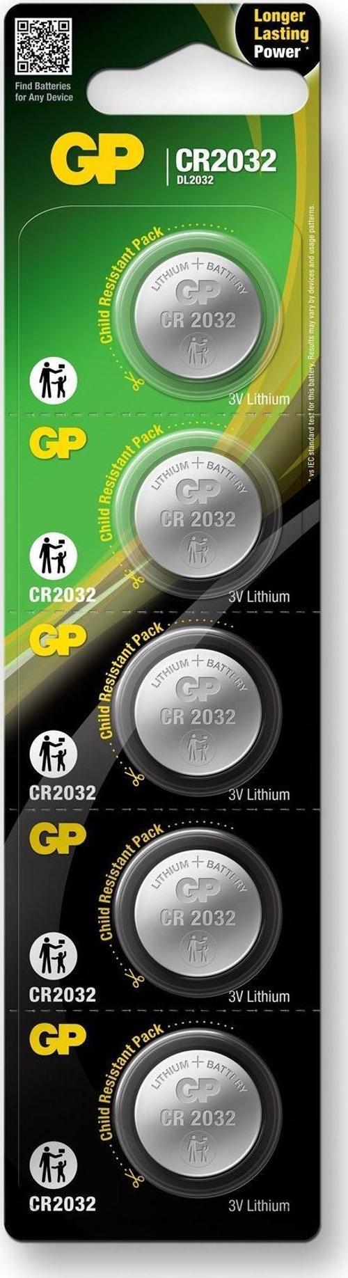 3V Lityum Düğme Pil Cr2032-C5 5 Li Paket