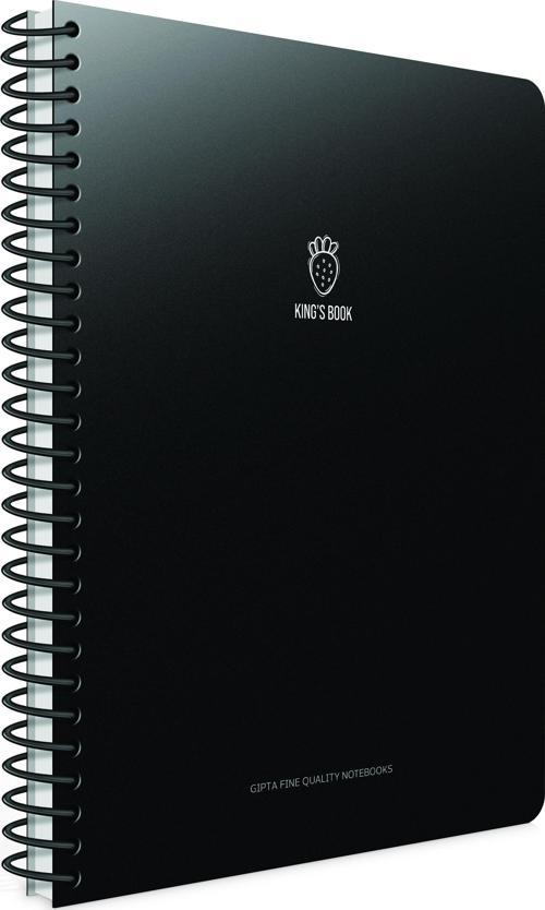Kings Book Spiralli Plastik Kapak Defter A4 100 Yaprak Çizgili (4 Lü Paket) 5922