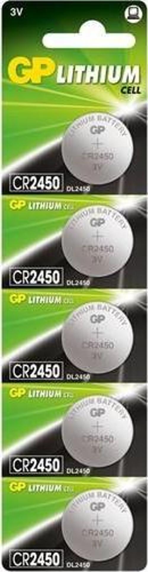 3V Lityum Düğme Pil Cr2450-C5 5 Li Paket