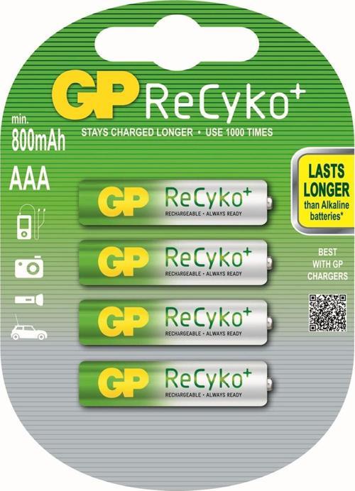 Aaa 800 Mah Şarjlı İnce Kalem Pil 4 Lü Paket Recyko