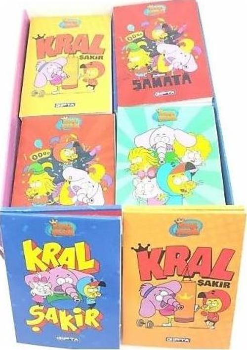 Kral Şakir A7 (Küçük Boy) İkili Kareli - Çizgili Blok Not Defteri 80 Yaprak 6015 (36 Lı Paket)