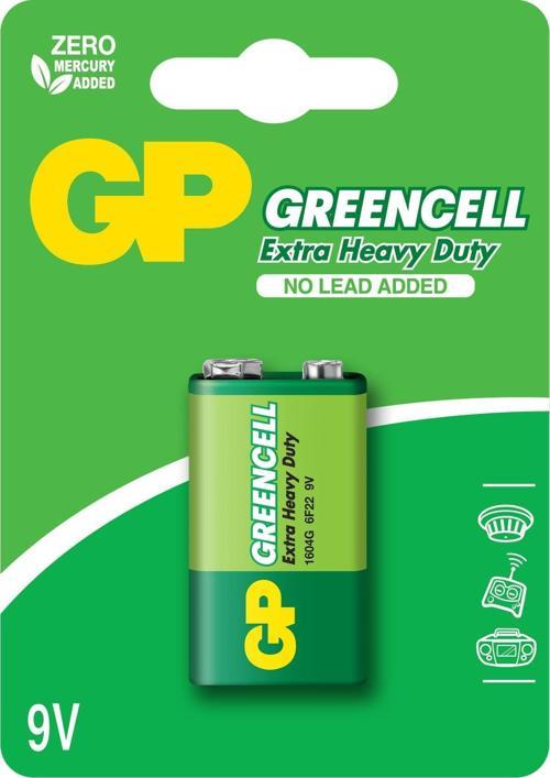 Greencel 9V Çinko Pil Tekli Paket Gp1604G-2U1