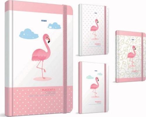Magenta A5 İp Dikişli Sert Kapak Lastikli Not Defteri 120 Yaprak Çizgili (2 Li Paket) 4185