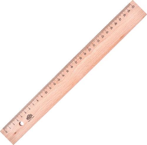 Tahta Cetvel (Takviyesiz) 30 Cm 0035 (25 Li Paket)