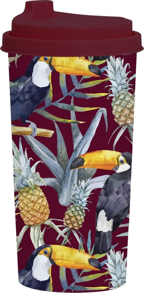 Desenli Kahve Bardağı Papağan 470 Cc 161920-011