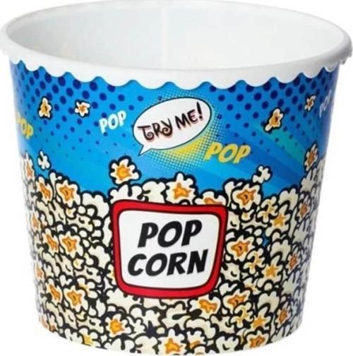 Desenli Mısır Ve Cips Kovası 2,3 Litre - Mavi Popcorn 161468-003
