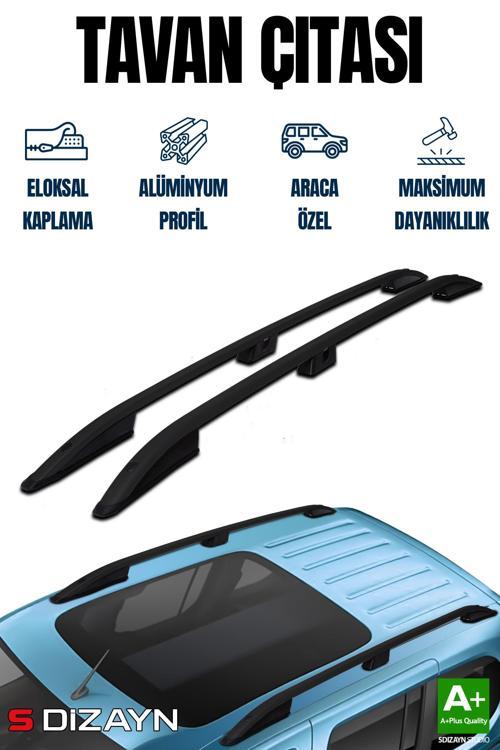 Citroen Berlingo 3 Kısa Şase Aluminyum Siyah Tavan Çıtası 2019 Üzeri A+ Kalite