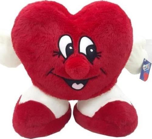 Peluş Ayaklı Kalp 40 Cm Peluş Oyuncak Pl62603 (Karışık Renk 1 Adet)