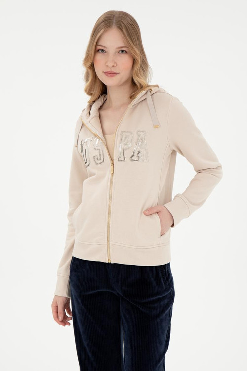 Kadın Kapüşonlu Fermuarlı Sweatshirt 2080739