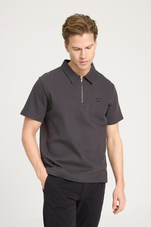 Yarım Fermuarlı Erkek Polo T-shirt W7NQ20528633W