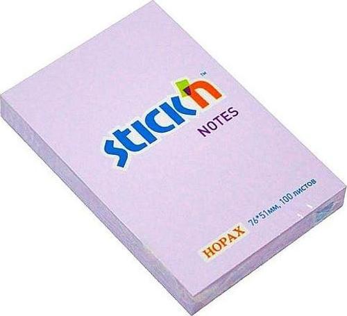 Stickn Yapışkanlı Not Kağıdı 100 Yaprak 76X51Mm Pastel Lila 4-2140200-5001 (12 Koçan)