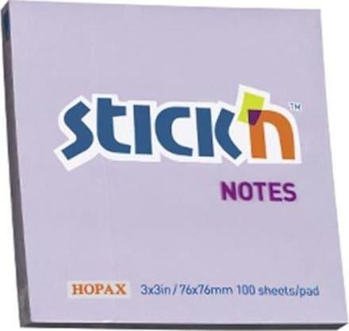Stickn Yapışkanlı Not Kağıdı 100 Yaprak 76X76Mm Pastel Lila 4-2140300-5001 (12 Koçan)