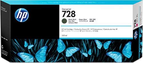728 Matte Black Mat Siyah 300Ml Plotter Kartuşu F9J68A