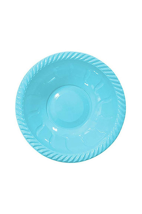 Yuvarlak Kase Plastik Açık Mavi 6'Lı