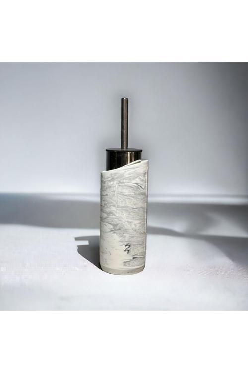 Marble Serisi Beton Tuvalet Fırçalığı