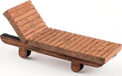 Ölçekli Mimari Maket Ahşap Şezlong 1/100 20 Mm (1 Adet) Je04-Mb1100