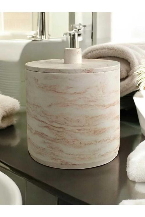 Çöp Kovası Mermer Serisi 4 Litre