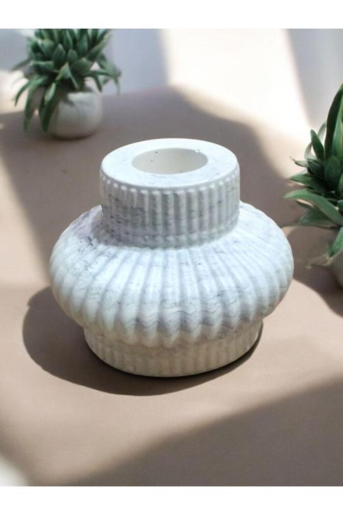 Mermer Desen  Beton Mumluk (Mumlar Dahil Değil)