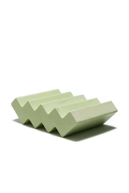 Dekoratif Zigzag El Yapımı Beton Sabunluk