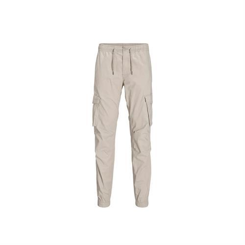 Erkek Pantalon Jpstkane Jjnoah Cuffed Cargo Noos 12242264-Silver Cloud