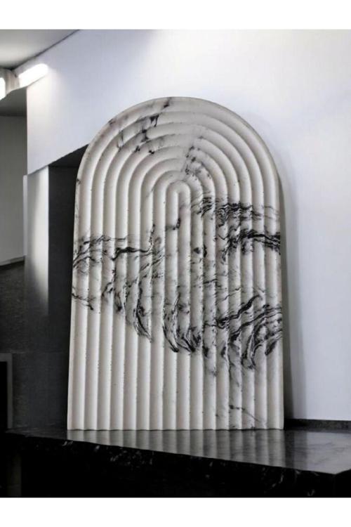 Marble Archade Serisi Antrasit Dekoratif Beton Sunum Tepsisi Ve Servis Tabağı