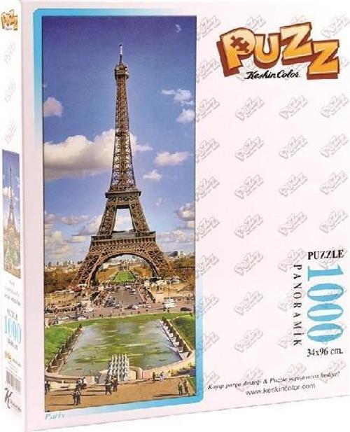 34X96Cm 1000 Parça Panoramik Puzzle Yapboz Paris (Toz Yapıştırıcı Hediyeli)