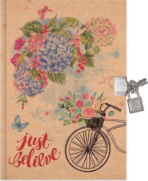 Kilitli Hatıra Defteri Kraft 14X20Cm 80 Yaprak 310261-99 (Karışık Renk 1 Adet)