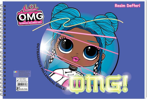 Lol Omg Resim Defteri 17X25Cm 15 Yaprak 300115-79 (Karışık Renk 1 Adet)