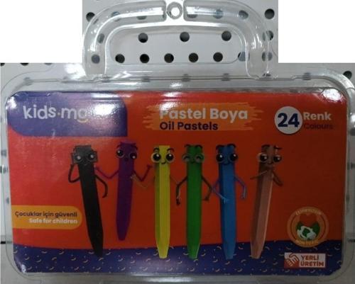 Yağlı Pastel Boya Altıgen 24 Renk Çantalı DKPB106