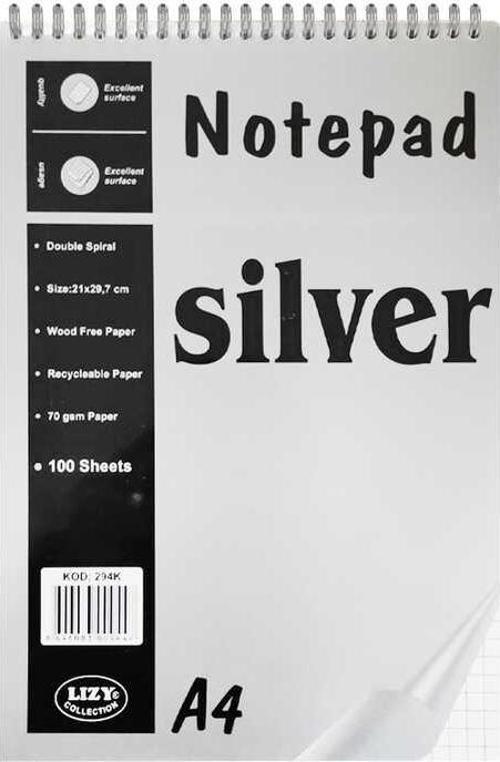 A4 Bloknot Spiralli College 100 Yaprak Kareli 294 (6 Lı Paket)